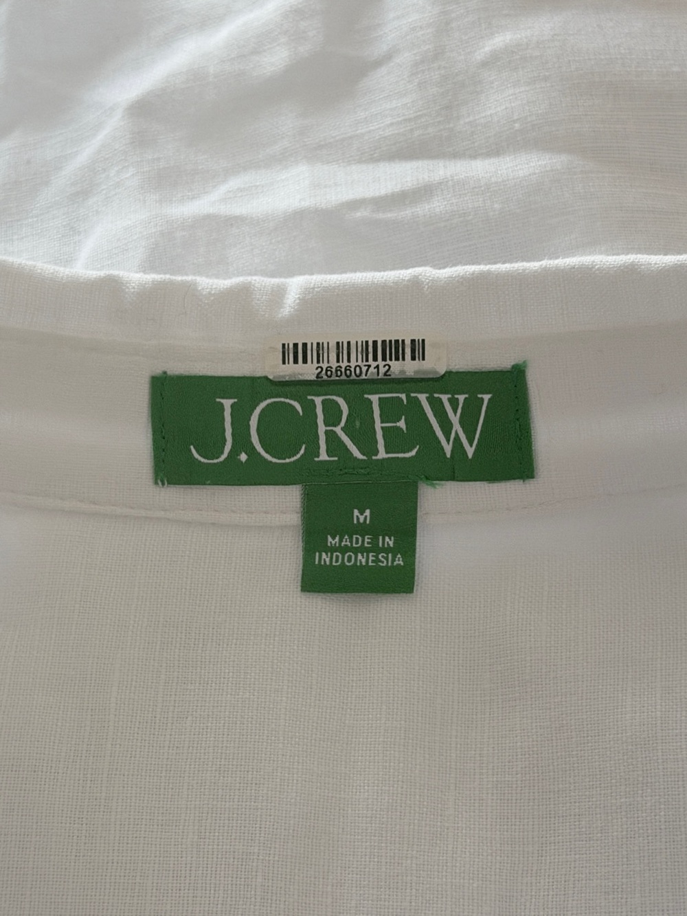 J. Crew Linen Cotton Blend Coverup Shirt Dress Size Medium - Picture 7 of 9
